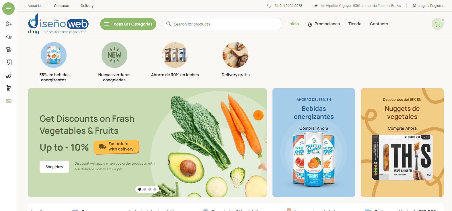 Plantilla de ecommerce 14 con diseño para tiendas de cosméticos