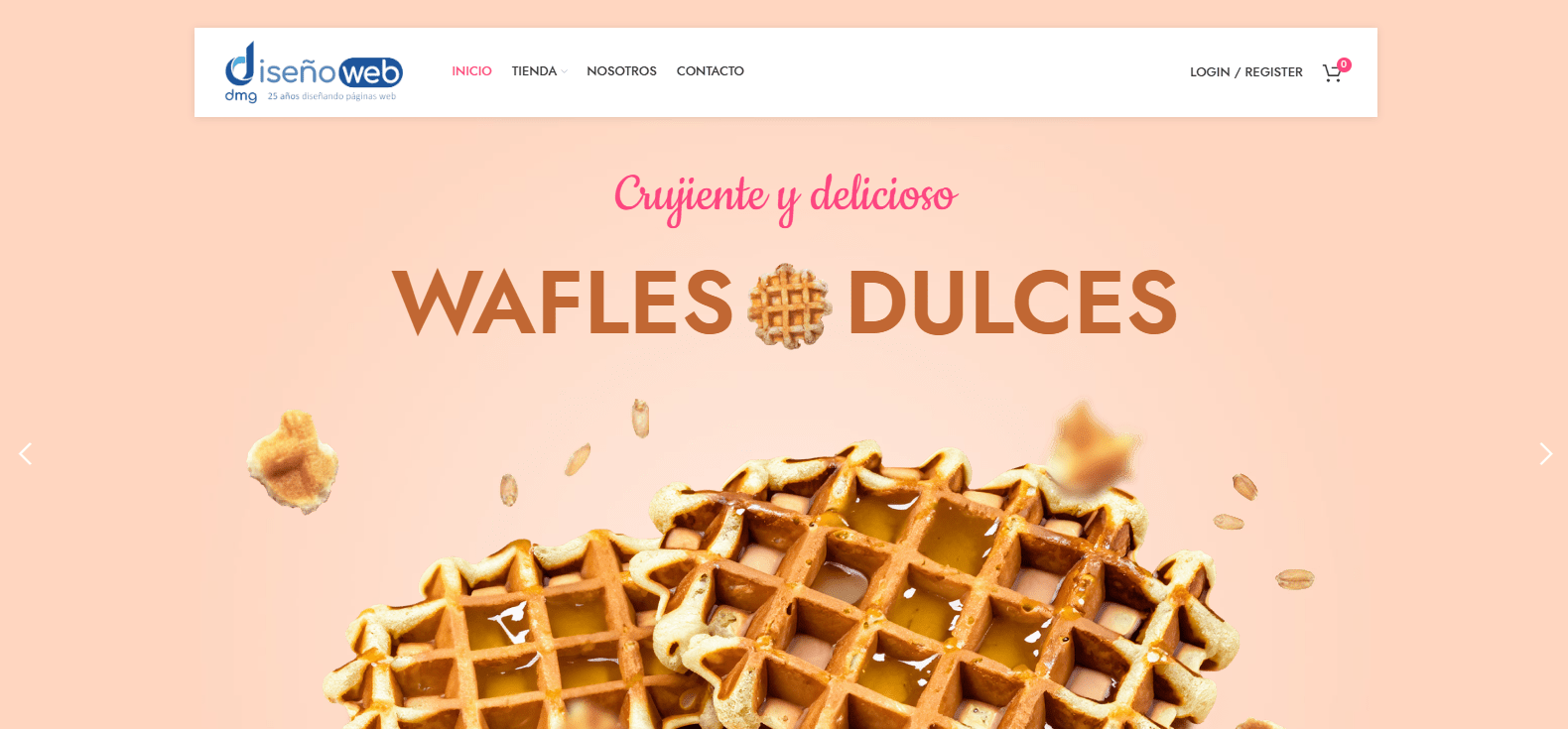 Plantilla de ecommerce 18 con diseño para tiendas de muebles