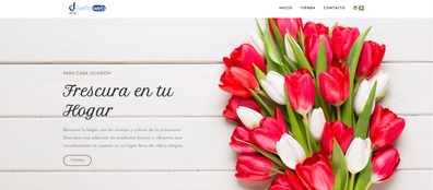 Plantilla de ecommerce 25 con diseño para florería