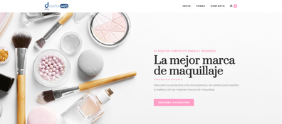 Plantilla de ecommerce 26 con diseño para venta de cosméticos