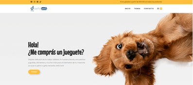 Plantilla de ecommerce 27 con diseño para pet shop