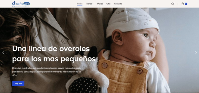 Plantilla de ecommerce 07 con diseño para tiendas de moda