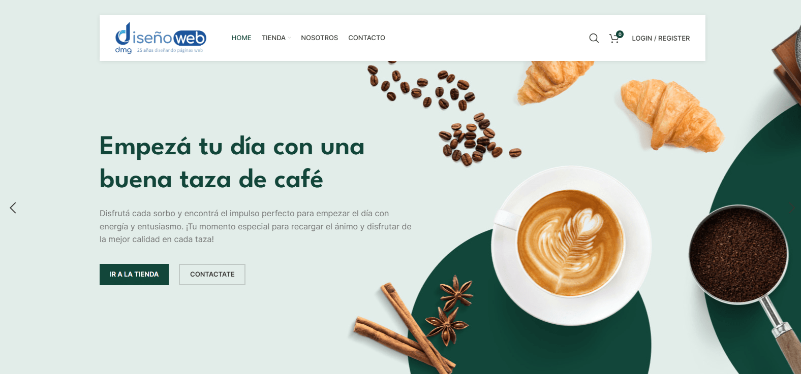 Plantilla de ecommerce 09 con diseño para tiendas de electrónica