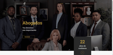 Modelo de landing page 18 para abogados