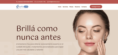 Modelo de landing page 02 para centros de estética