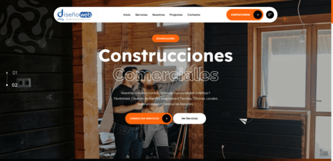 Modelo de landing page 01 para constructoras