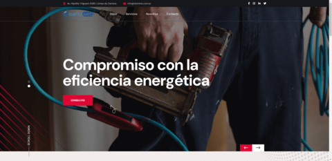 Modelo de landing page 01 para electricistas