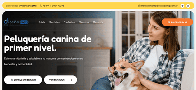 Modelo de landing page 02 para veterinaria