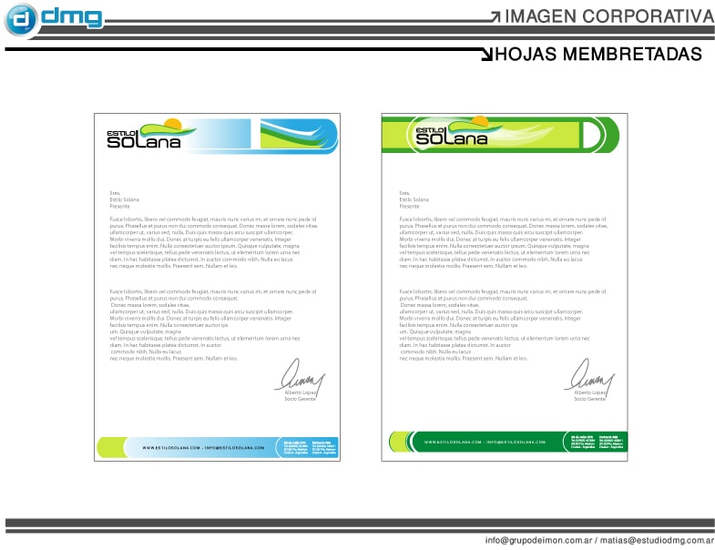 Ejemplo papeleria institucional 1